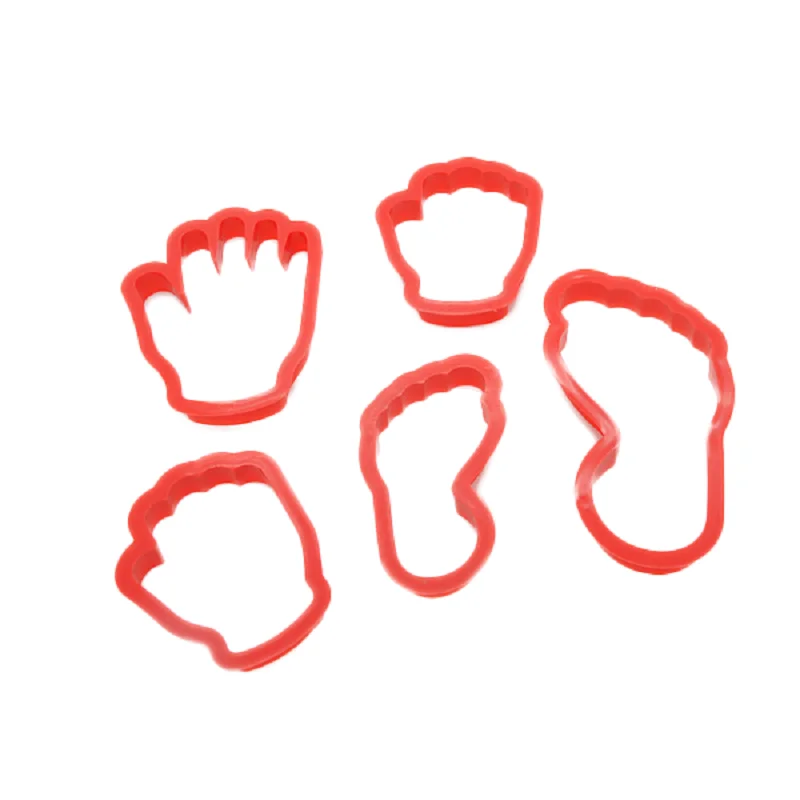 (12 наборов/партия) Бесплатная доставка 5 шт. пластиковая ручная и ножная форма