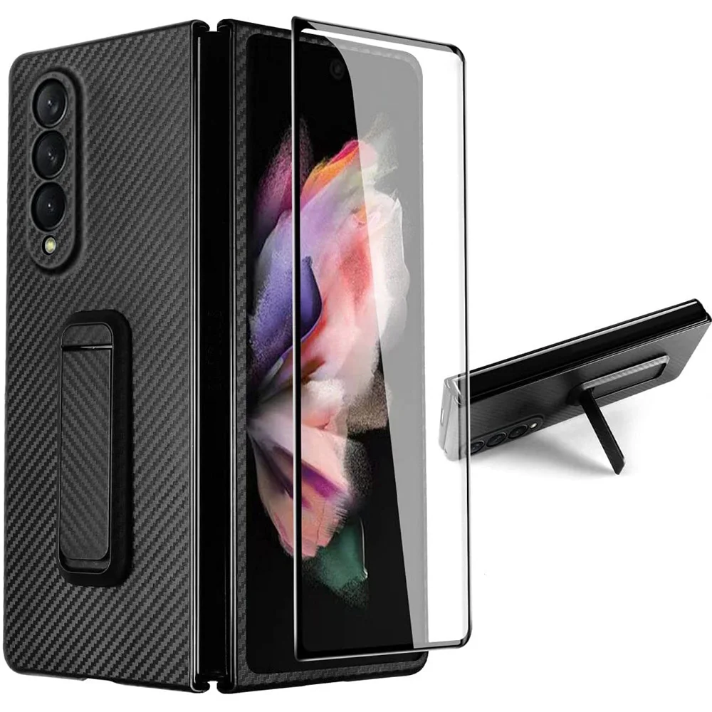 

Carbon Fiber Case for Samsung Galaxy Z Fold 3 5G Ultra-Slim Real Minimalist Case Cover, Durable Supports Wireless Charging, Fit