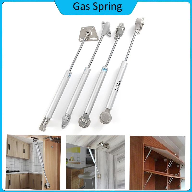 

2PC 100N Cabinet Door Lift Support Gas Strut Hydraulic Spring Hinge Kitchen Cupboard Hinge Furniture Hardware