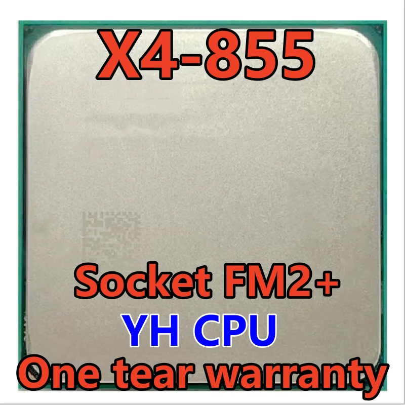 

X4 855 X4-855 3.5 GHz Used 65W Quad-Core CPU Processor AD855XYBI44JA Socket FM2+