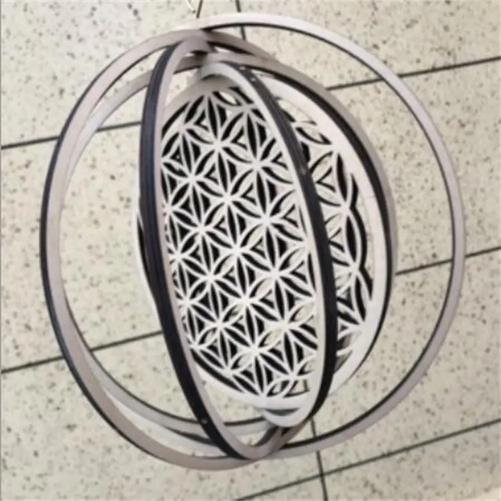 Деревянный настенный Декор в форме цветка жизни домашний декор священное