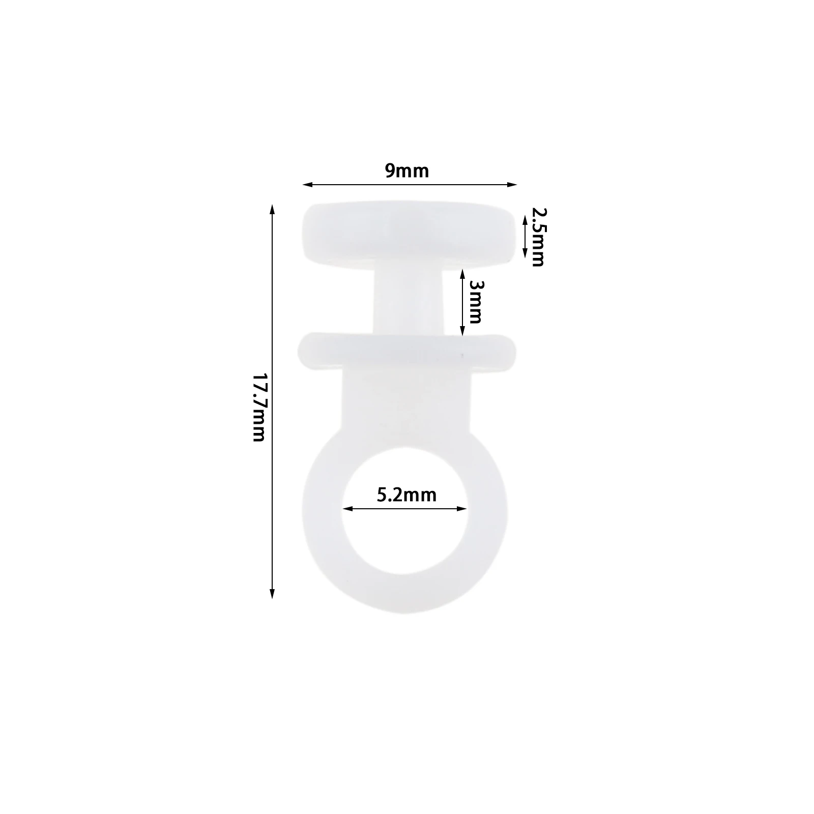 

Пластиковые крючки для штор 50 шт
