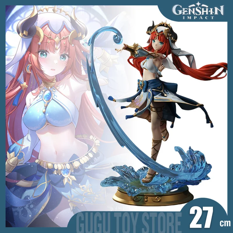 

Genshin Impact Nilou Figure Anime Figures Nilou Statue 27cm Figurine Gk Sexy Statue Dance Costume Doll Room Decor Desk Modeltoy