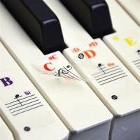 piano keyboard stickers for 37496188 key colourful music keys keynotes labels big color transparent piano key sticker