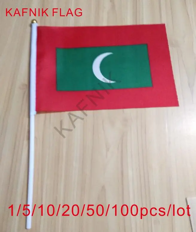 Кафник 10/20/50/100 шт. акция оптовая продажа Maldives ручной развевающийся Национальный