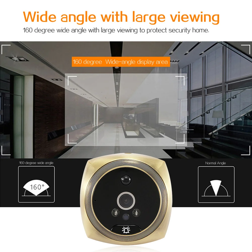N6 4.3 Inch Wireless Digital Door Eye Camera Wide Angle Video Photo Peephole Night Vision PIR Motion Electronic Doorbell Viewer enlarge