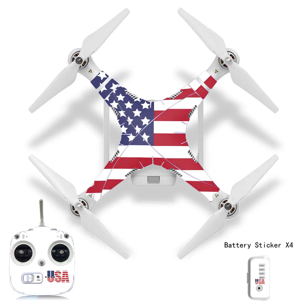 Для DJI Phantom 3S 3se Водонепроницаемая защитная наклейка из углеродного волокна для