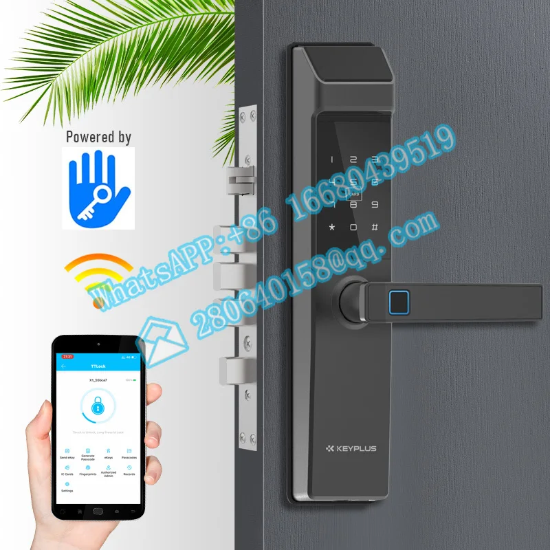 Manufacturer Anti-theft TT Lock Tuya App Electronic Security Lock and Rental Apartment Smart Door Lock