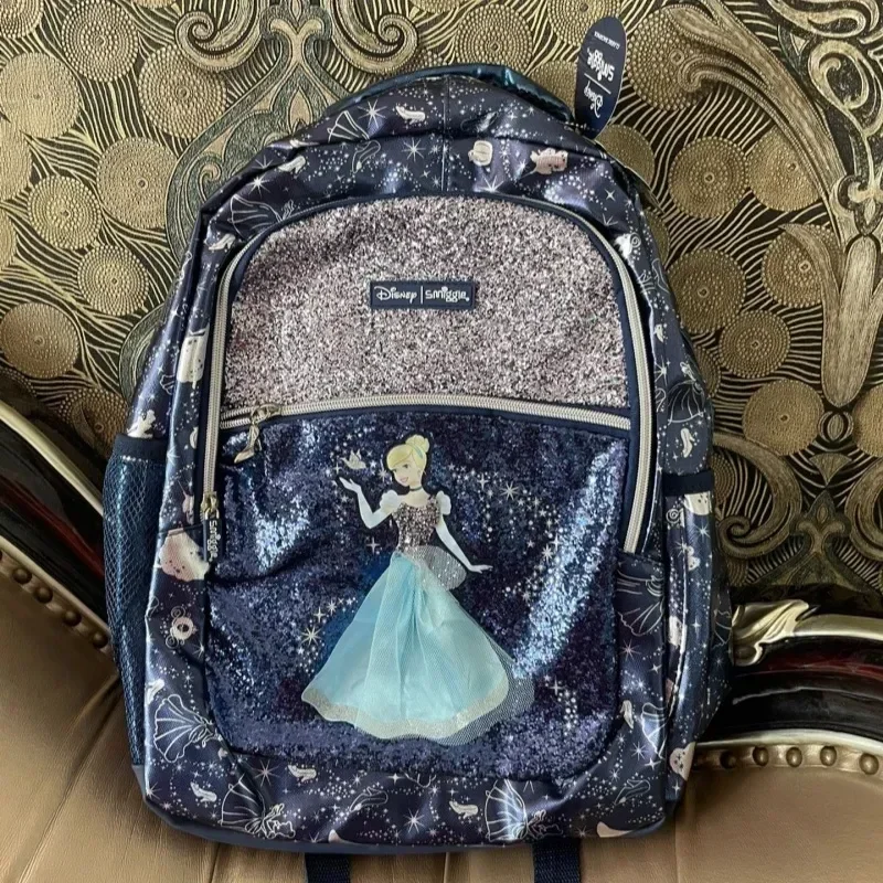 Новое поступление оригинальный школьный портфель Disney темно-синий рюкзак Золушки