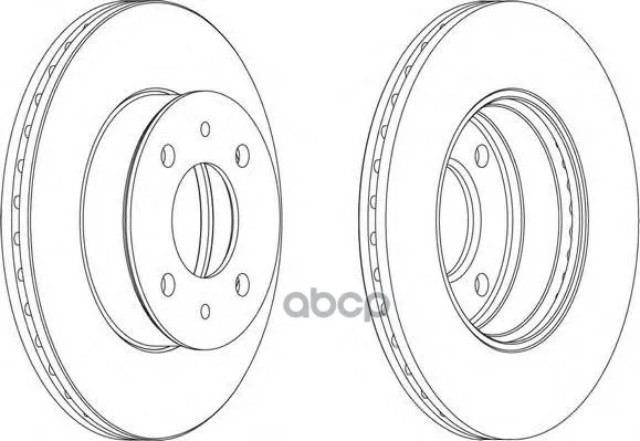 Диск тормозной передний вентилируемый HYUNDAI ACCENT (LC) (цена за 1 шт. мин. кол-во 2 шт.)