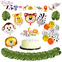 jungle animal party disposable tableware plates jungle safari party supplies 1st birthday party decoration kids baby shower