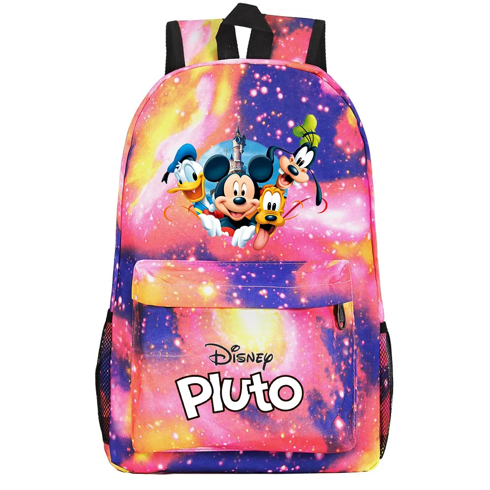

Cartoon Disney Pluto Dog Printed School Backpack Children Fashion Casual Girls Boys Schoolbag Harajuku Travel Bags Mochila
