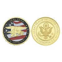 seal badge us special operations forces gold plated metal coin military commemorative coin collectible gift