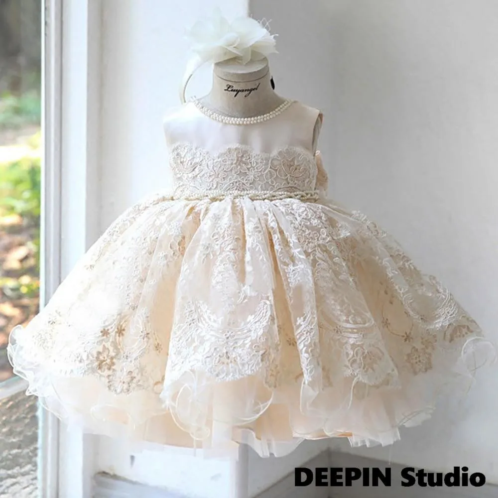 

Girls Dress Elegant 18M-10T 2022 New Princess Children Party Dress Wedding Gown Kids Dress for Girls Birthday Party Lace Vestido