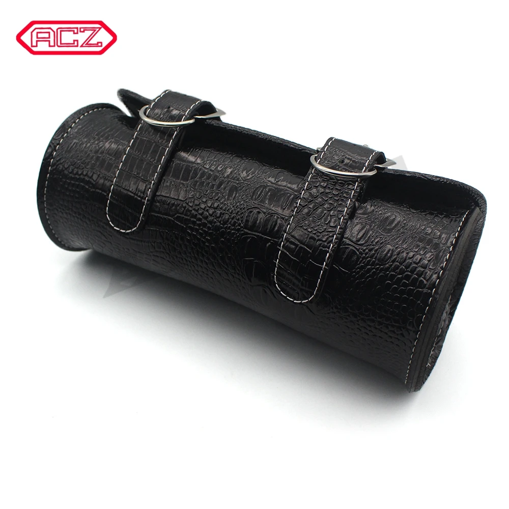 1 шт. Мотоцикл Барабанный инструмент Боковая сумка седла из искусственной кожи Винтажная седельная сумка для Harley Honda Davidson Softail Custom on.