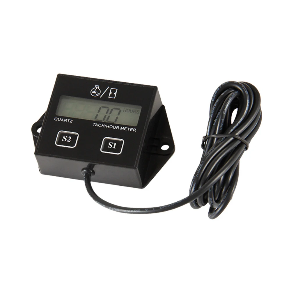 

Car LCD Engine Counter Tachometer Gauge Tach Hour Meter For all 2 4 stroke Gasoline engine Waterproof for Motorcycle SUV