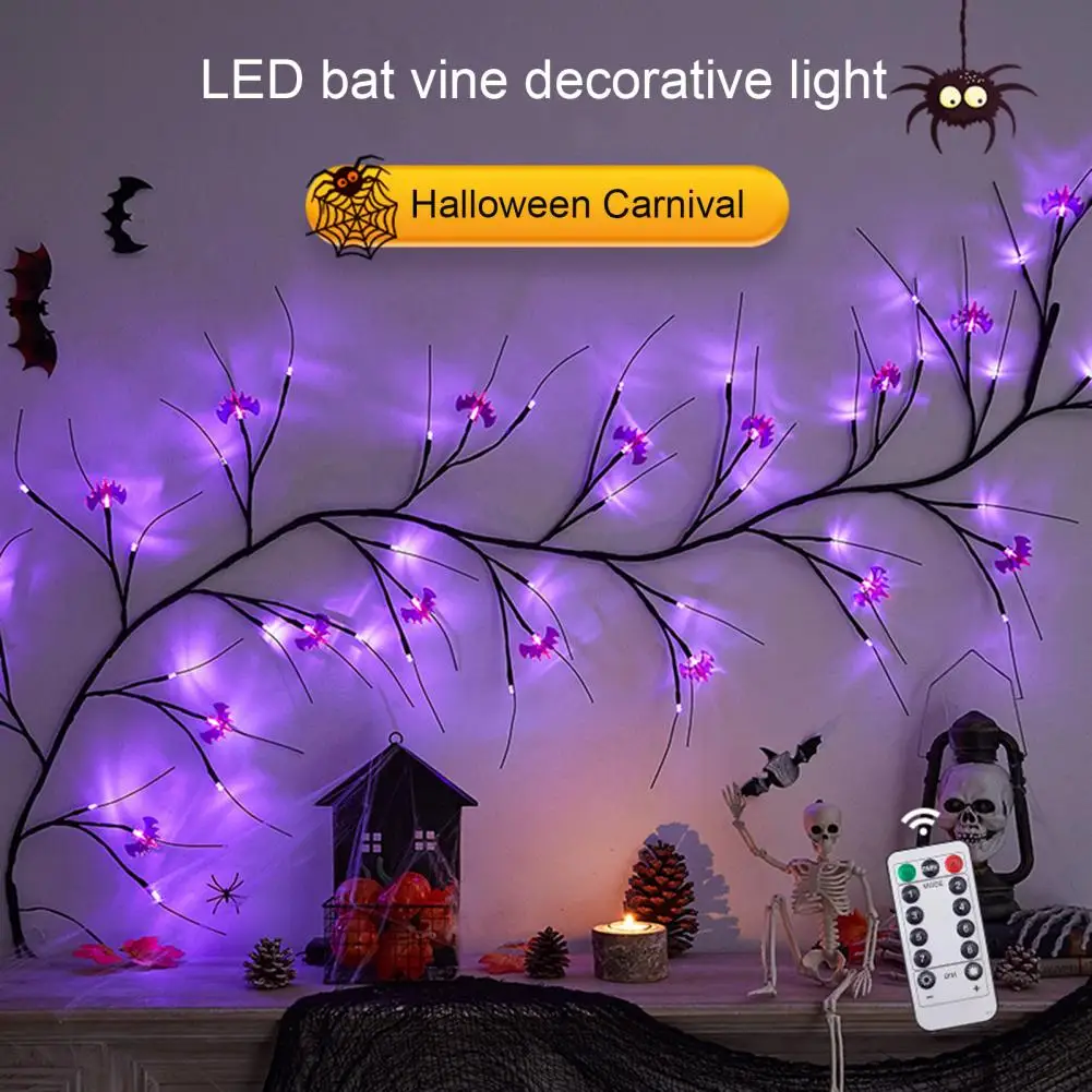 

Halloween Lamp Battery Operated Waterproof Halloween Willow Vine Twig Led Lamp with Multiple Modes Photography Prop Decorations