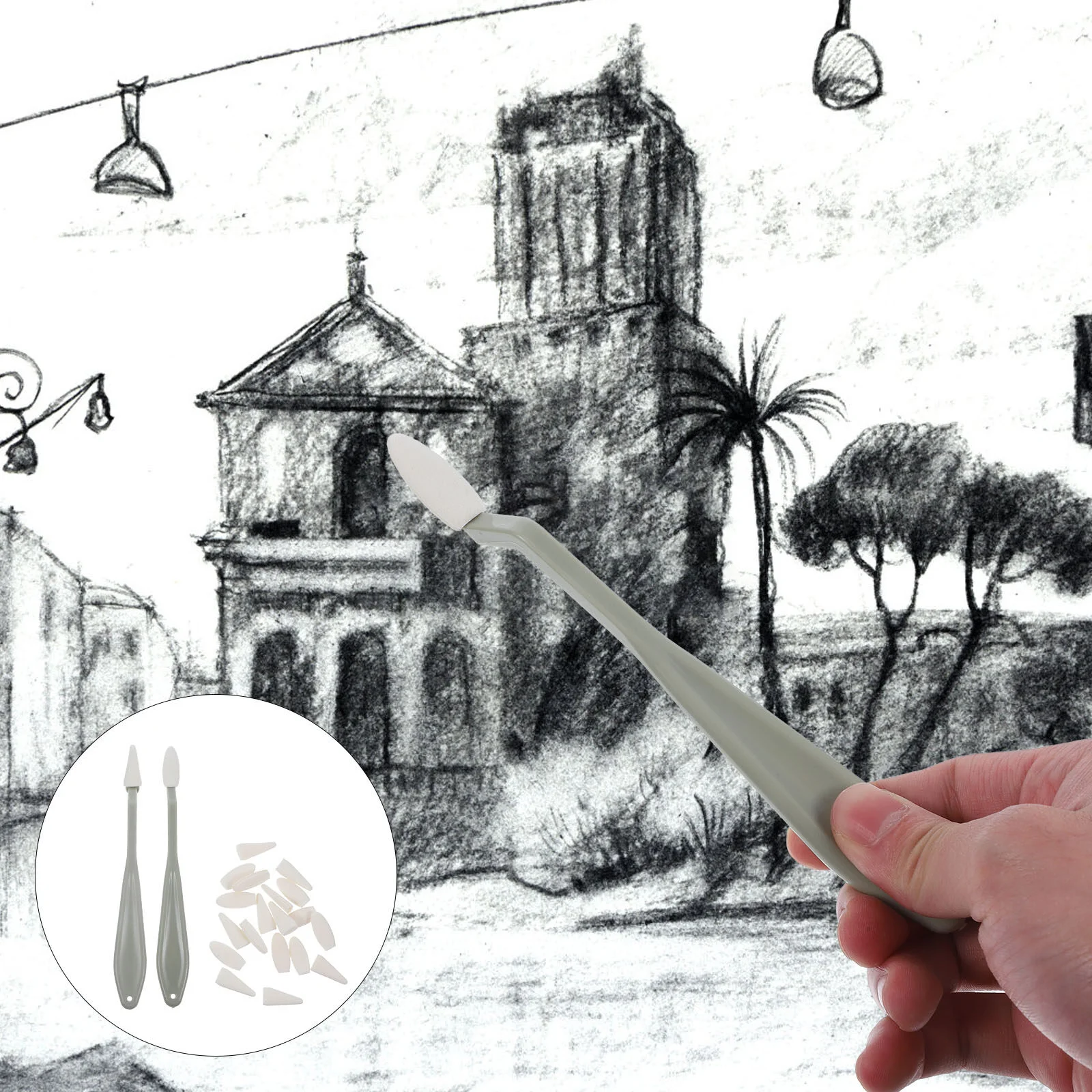

Paintbrush Blenders Plug Sketch Wipes Drawing Eraser Artists Kneaded Erasers Blending Sticks Stump