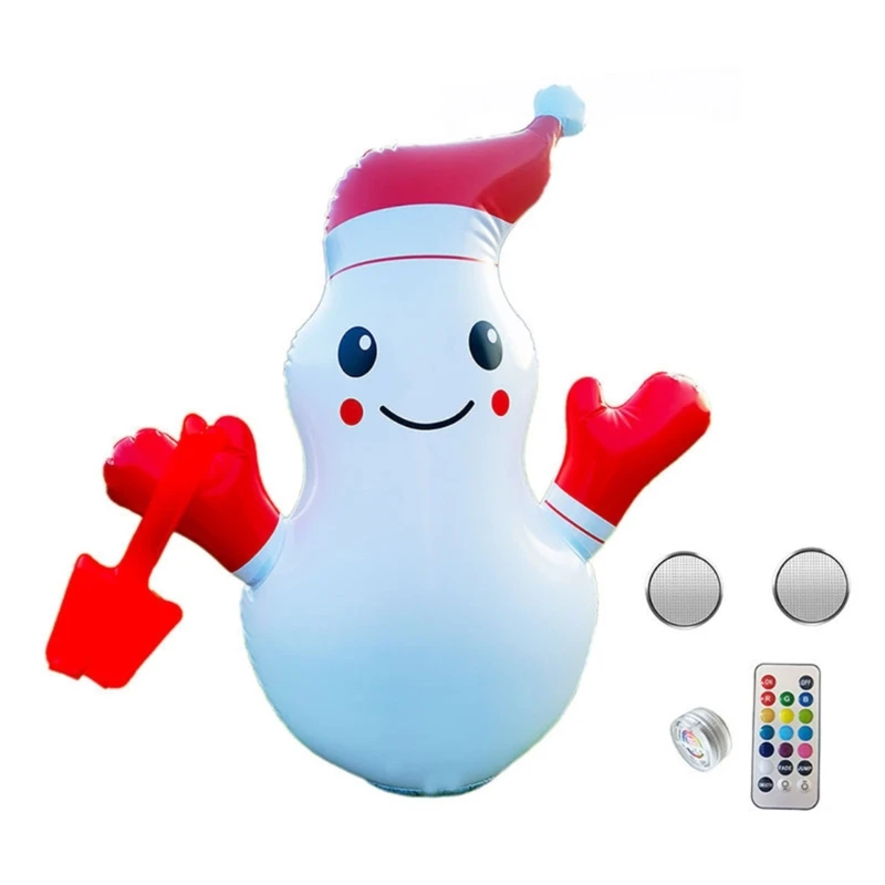

Надувной снеговик 75 см, светящийся Рождественский уличный декор, светильник ка, новогоднее и Рождественское украшение для вечеринки