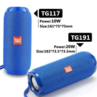 portable bluetooth speaker wireless bass column waterproof outdoor subwoofer loudspeaker usb soundbar support aux tf tg117 tg191