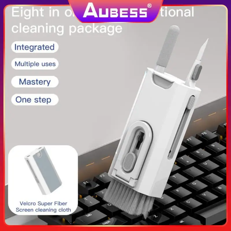 

Multifunctional Cleaning Tools Integrated Cleaning Suit Key Puller Computer Keyboard Cleaner Brush Sponge Phone Accessories