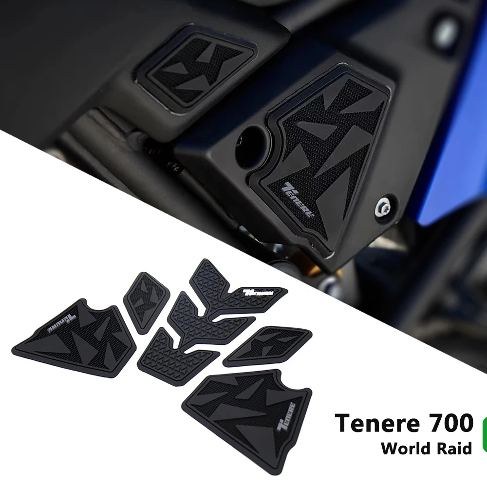 Фото Наклейки на топливный бак TENERE 700, противоскользящие резиновые накладки-протекторы для Yamaha TENERE700 Tenere 700 World Raid 2022-2025 №2