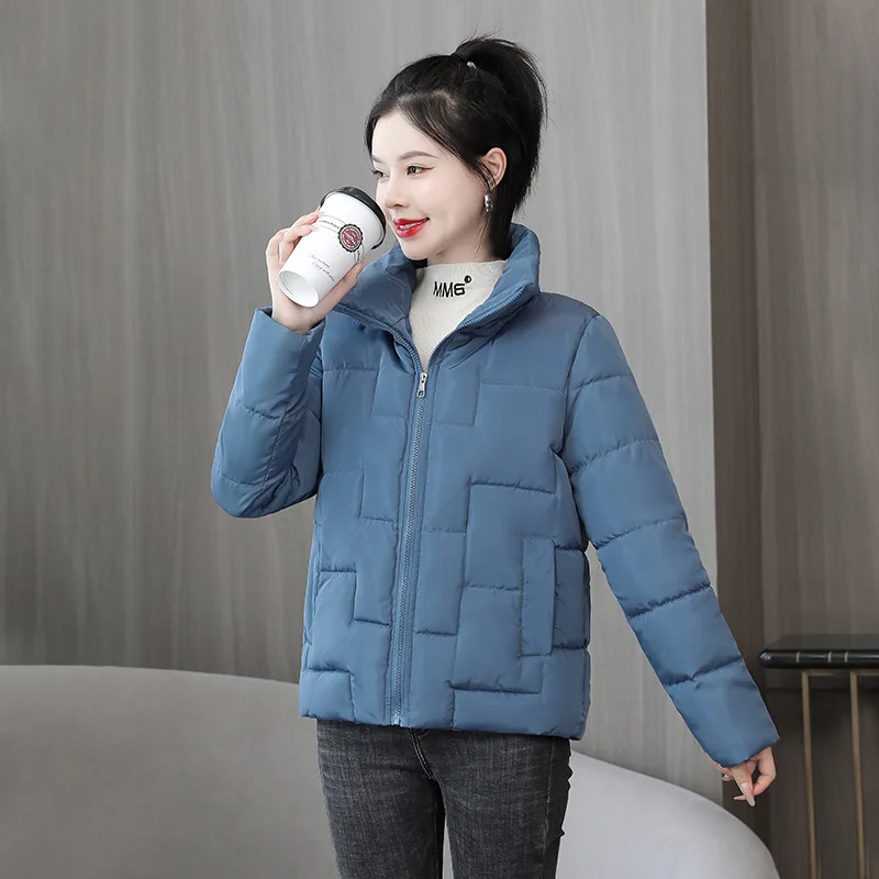 

Женская куртка с воротником-стойкой, зимняя Корейская хлопковая куртка на пуху Caot Ropa De Invierno Mujer Tz *