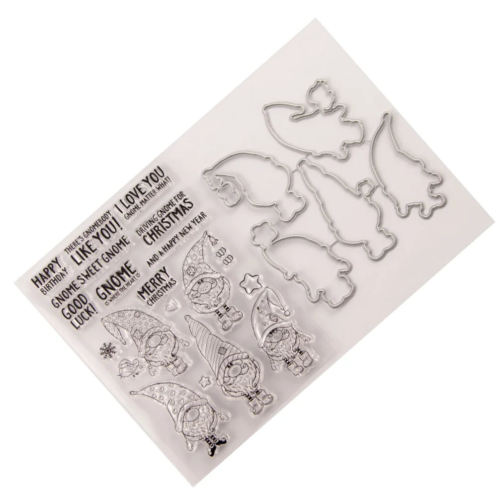 

1 Set Santa Clear Stamp Christmas Transparent Stamp Christmas Stocking Stuffers DIY Christmas Stencil