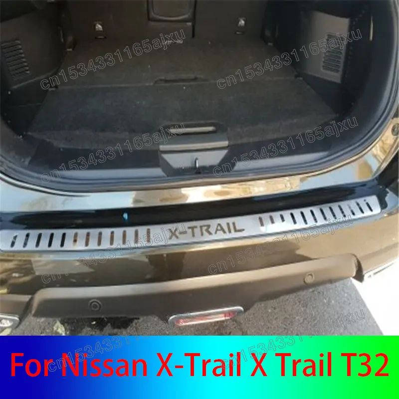 

Rear Styling Stainless Steel Rear Bumper Protector Sill Trunk Tread Plate Trim For Nissan X-Trail X Trail T32 2014- 2021