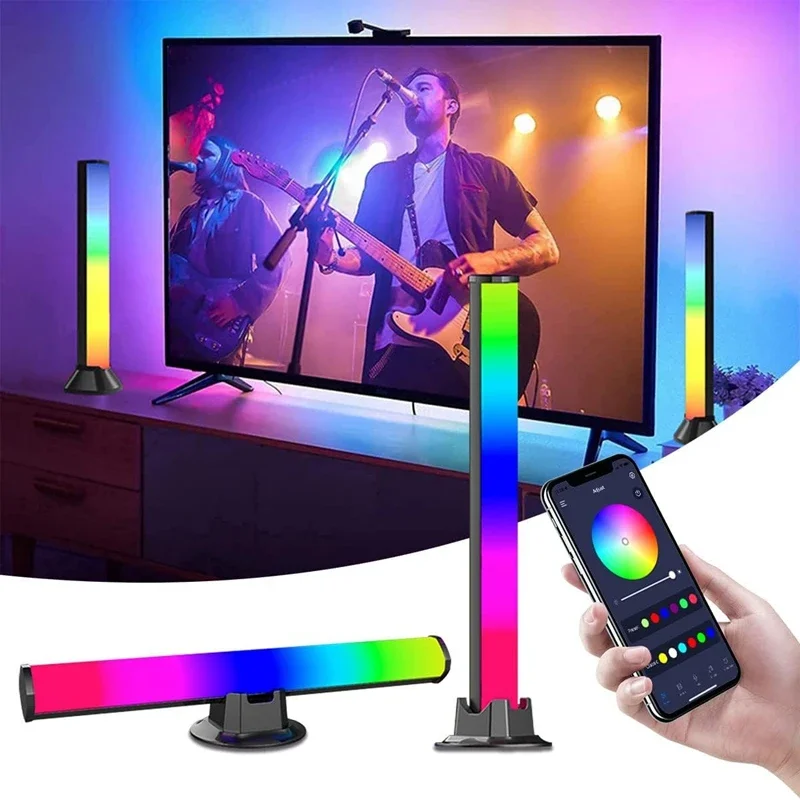 

Smart Light Bars TV BOX Lights Ambient Light RGB Flow Gaming Bar with 9 Scene Modes Bluetooth Color Bar