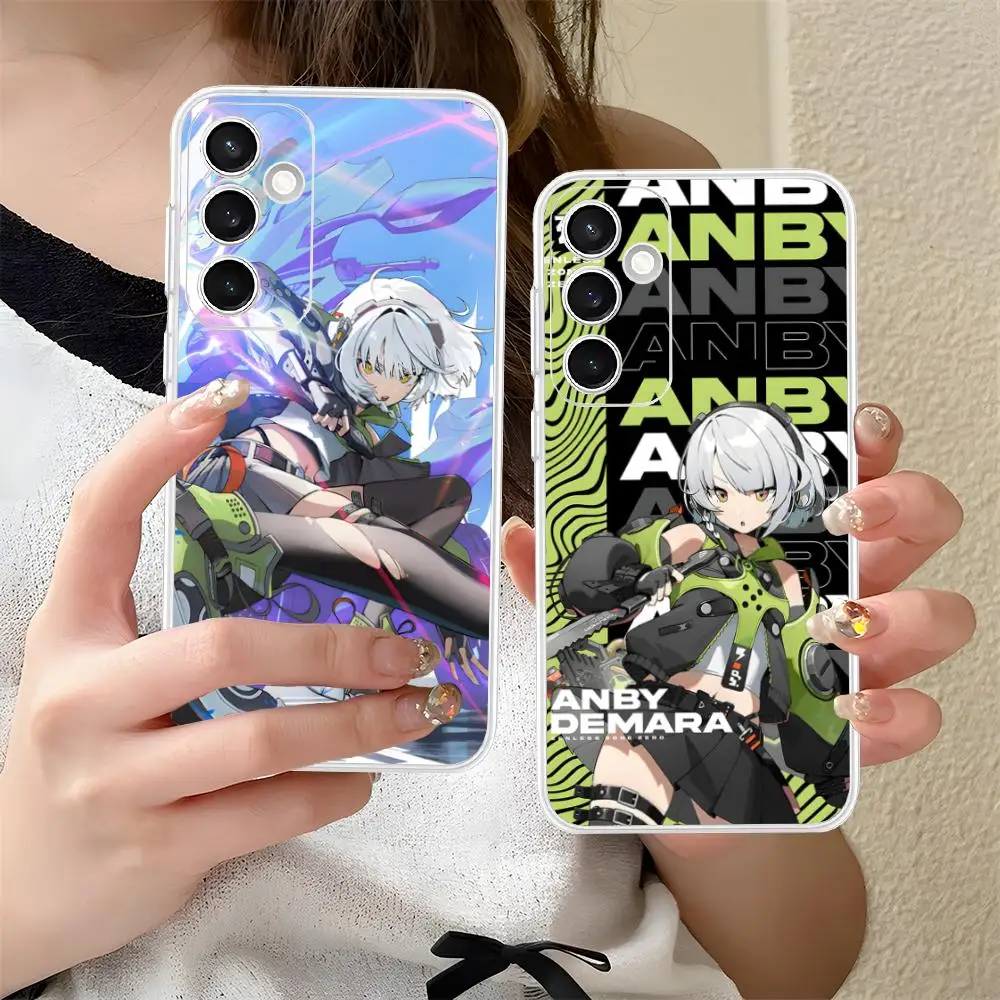 Фото Чехол Zenless Zone Zero Anby Demara для Samsung Galaxy S25 S24 S23 S22 S21 Plus FE Ultra, прозрачный, цветной, красивый №1