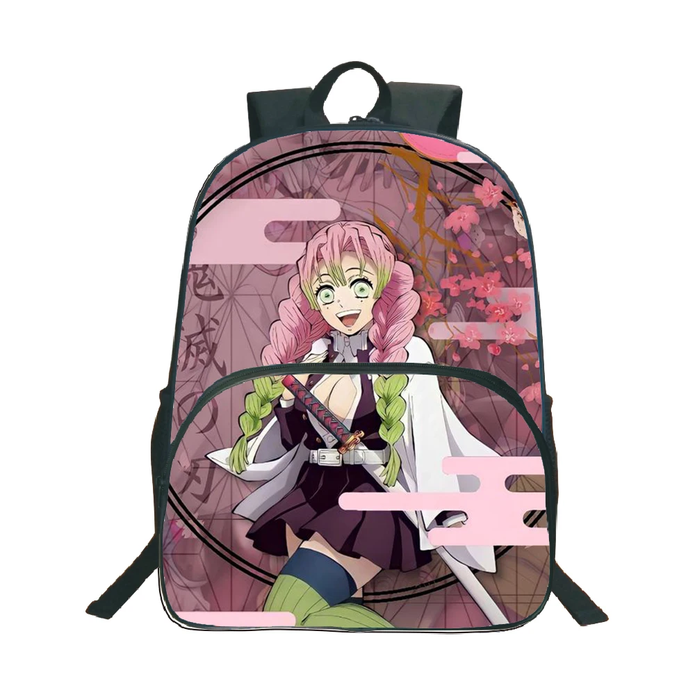 

Anime Demon Slayer Backpacks College Students Laptop Backpack Kanroji Mitsuri Teens Schoolbag Teenager Travel Bagpack Mochilas