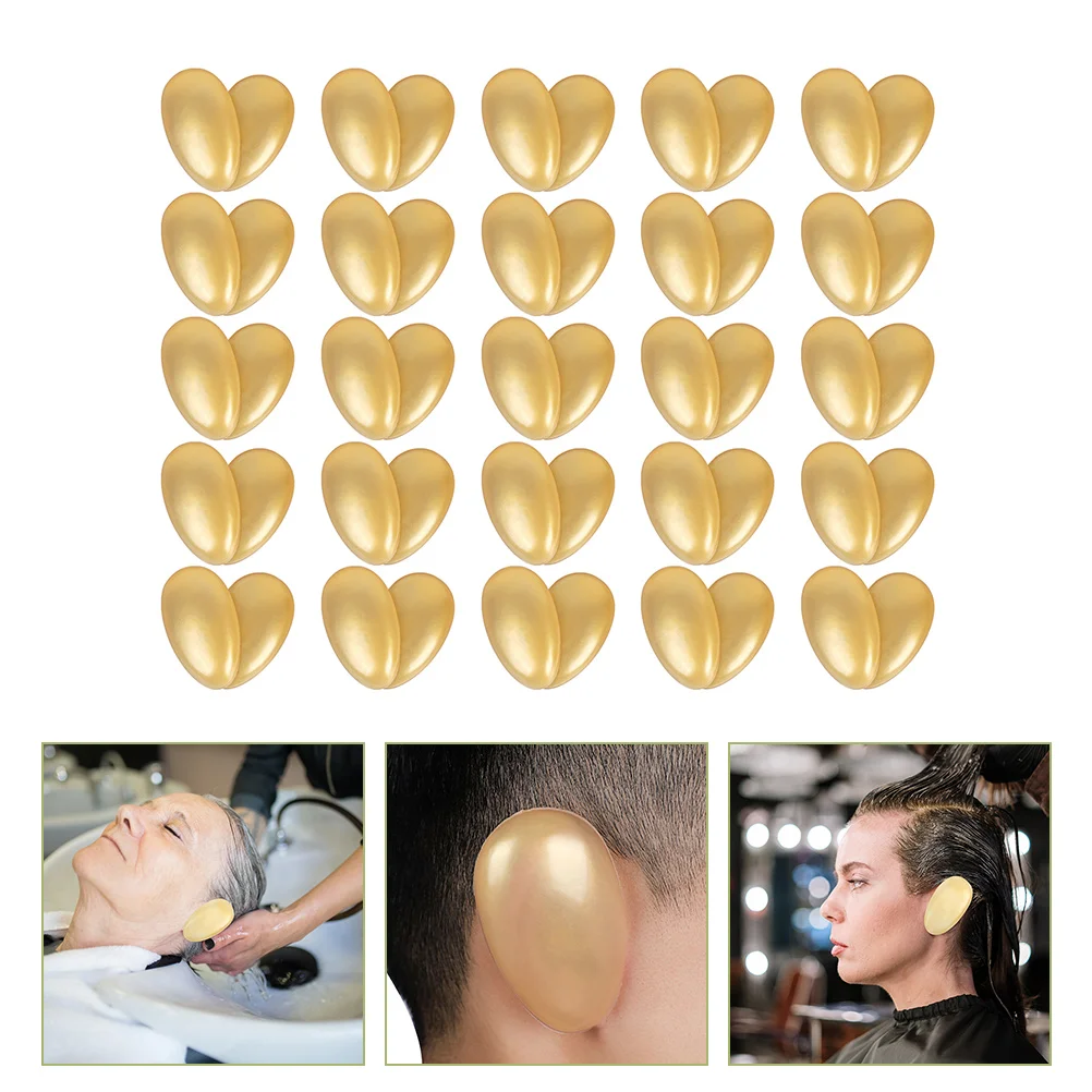 

50 Pairs Hair Dyeing Earmuffs Ear Covers for Hairdressing Hair Salon Coloring