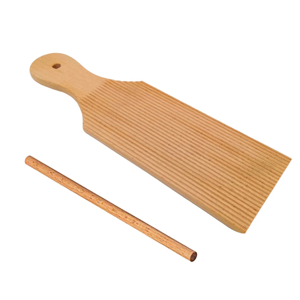 

Board Rolling Gnocchi Pasta Kitchen Maker Dough Pole Accessory Rod Household Home Gnochi Paddle Pastry Pin Macaroni Roller Wood