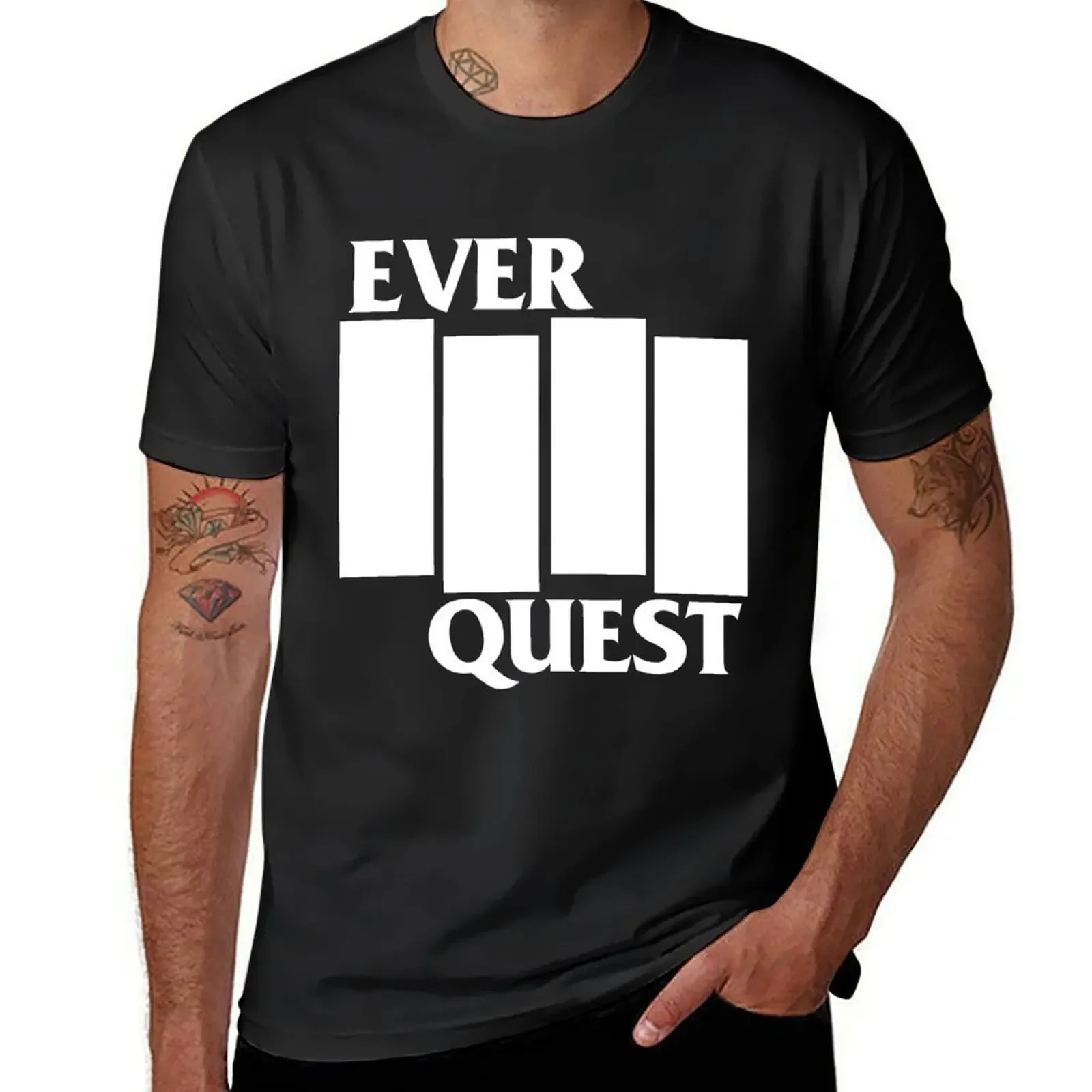 Футболка с изображением флага Everquest милая одежда рубашки рисунком аниме мужские