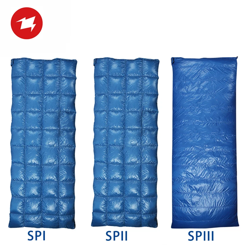 Спальный мешок AEGISMAX SP на белом утином пуху теплый тип конверта для отдыха