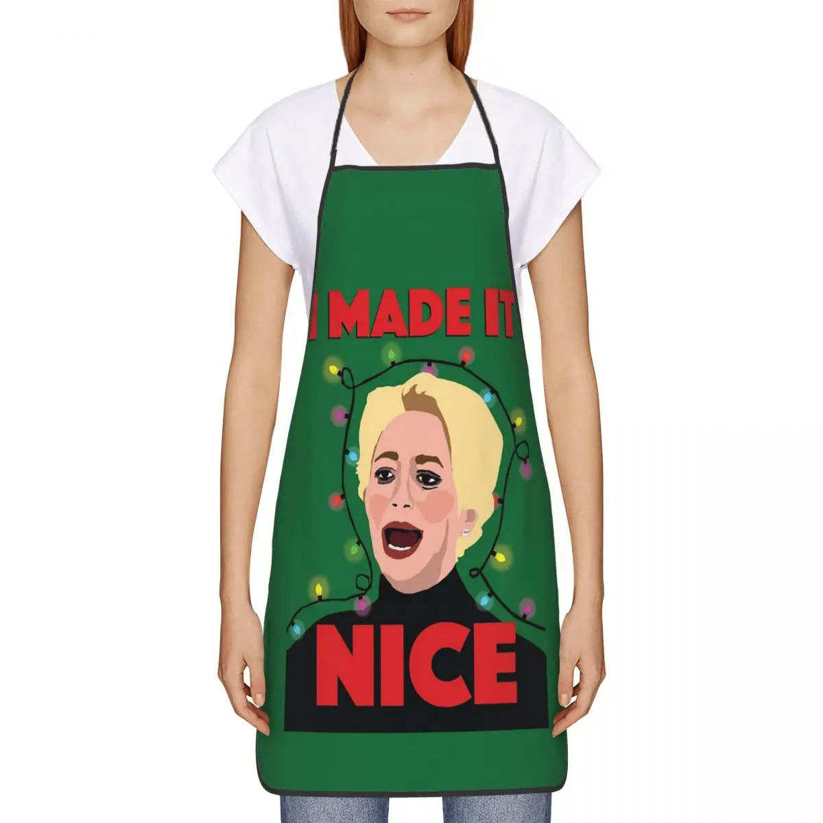 Dorinda Medley I Made It Nice Rhony Рождественский фартук для шеф-повара Кулинария Столик
