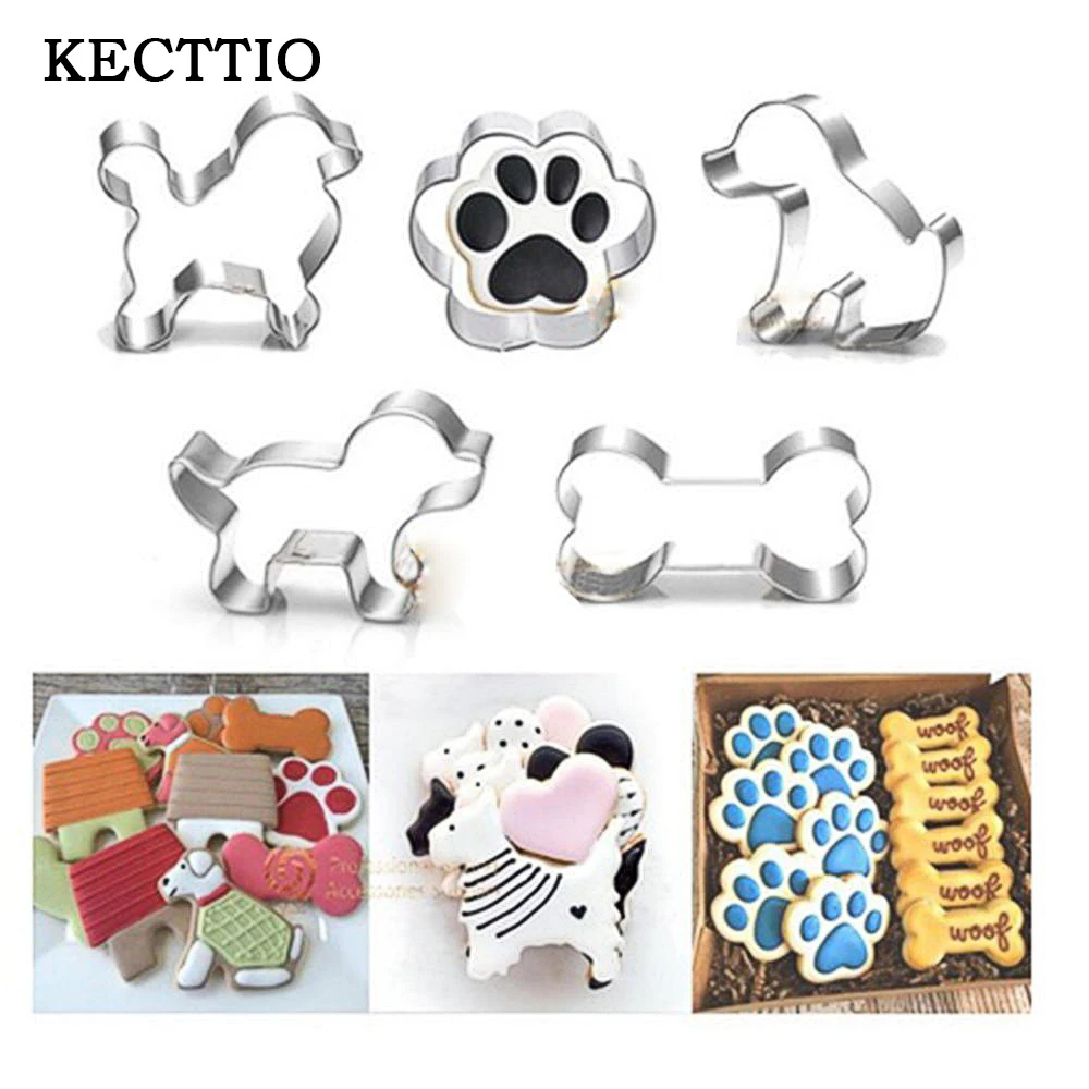 

28 Styles Animal Pet Dog Bone Paw Cookie Cutter Mold 3D Sugar craft Pastry Biscuit Fondant Cake Baking Mold DIY Cake Decorating