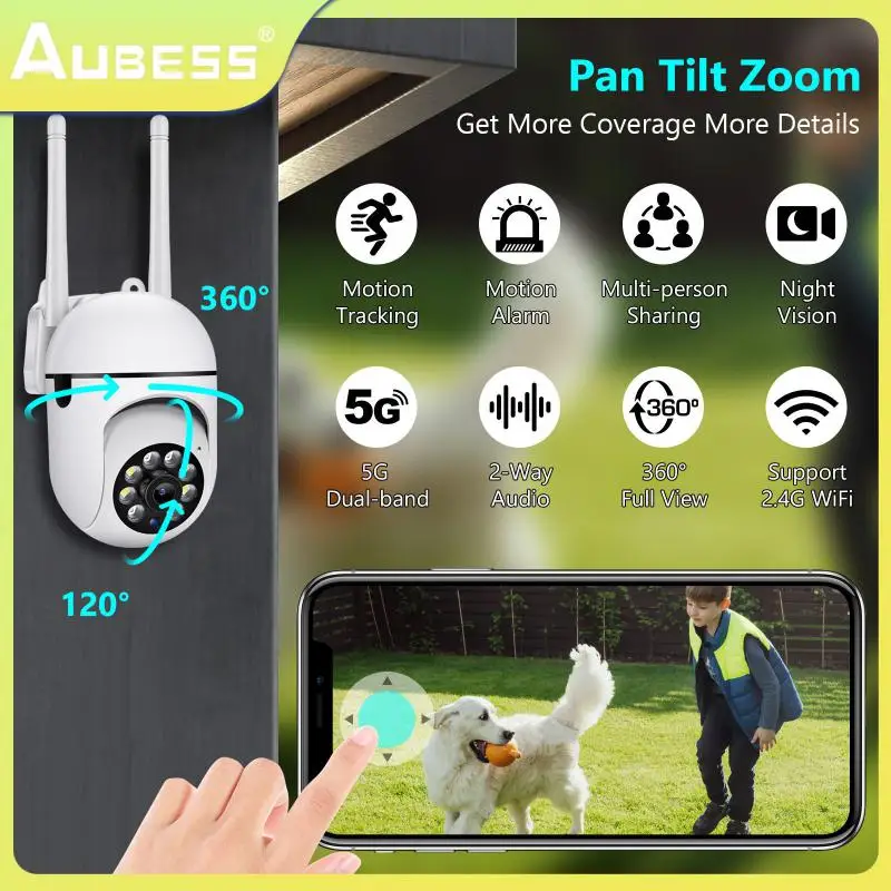 

Ip-камера видеонаблюдения, 1080p, Wi-Fi, ИК