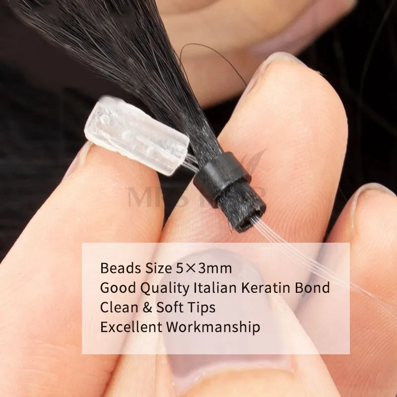 Mrs Hair Kinky Straight Remy Человеческие Волосы Micro-wefts Для Наращивания Мягкие Кератиновые