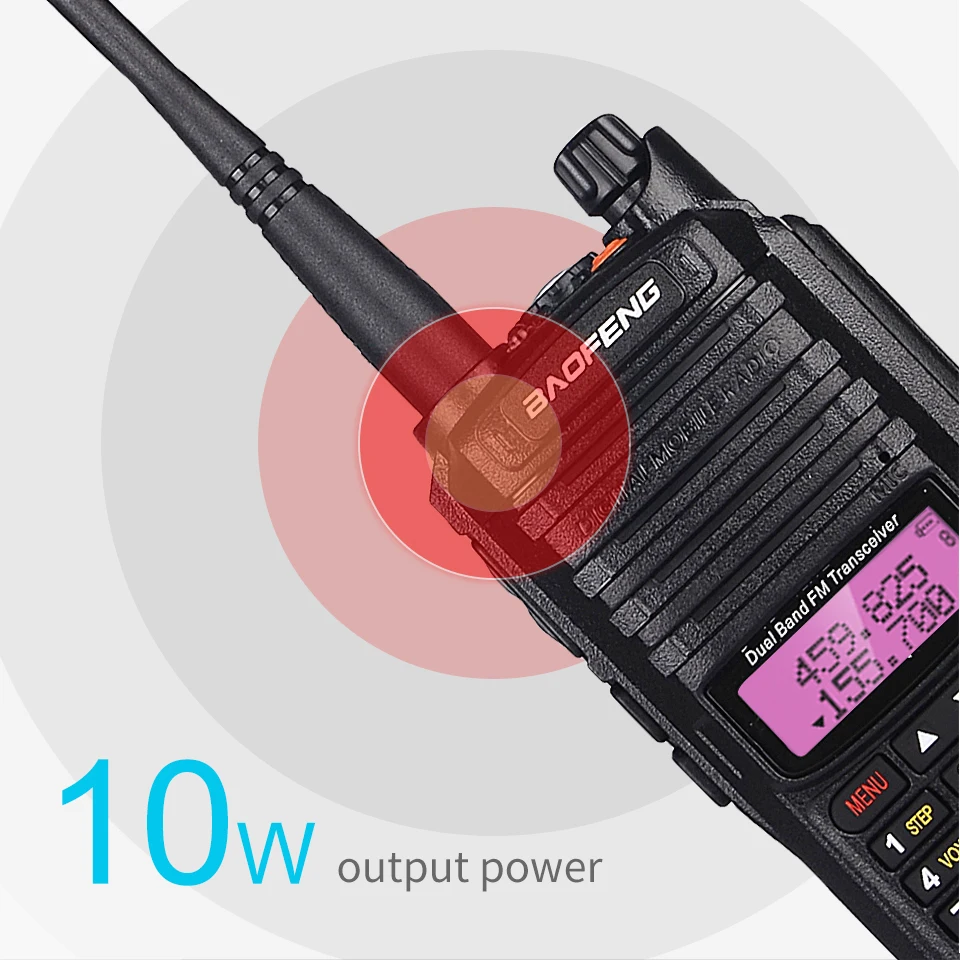 2PCS 10W Baofeng UV 9R plus Walkie Talkie UV-9R plus Waterproof Two Way Radio  hf Transceiver 9R plus 10KM Hunting Transmitter