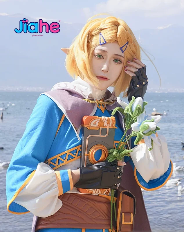 Фото Костюм для косплея принцессы Зельды, женская фэнтезийная униформа Zelda Tears of the Kingdom, плащи, перчатки, униформа для вечеринки на Хэллоуин №1