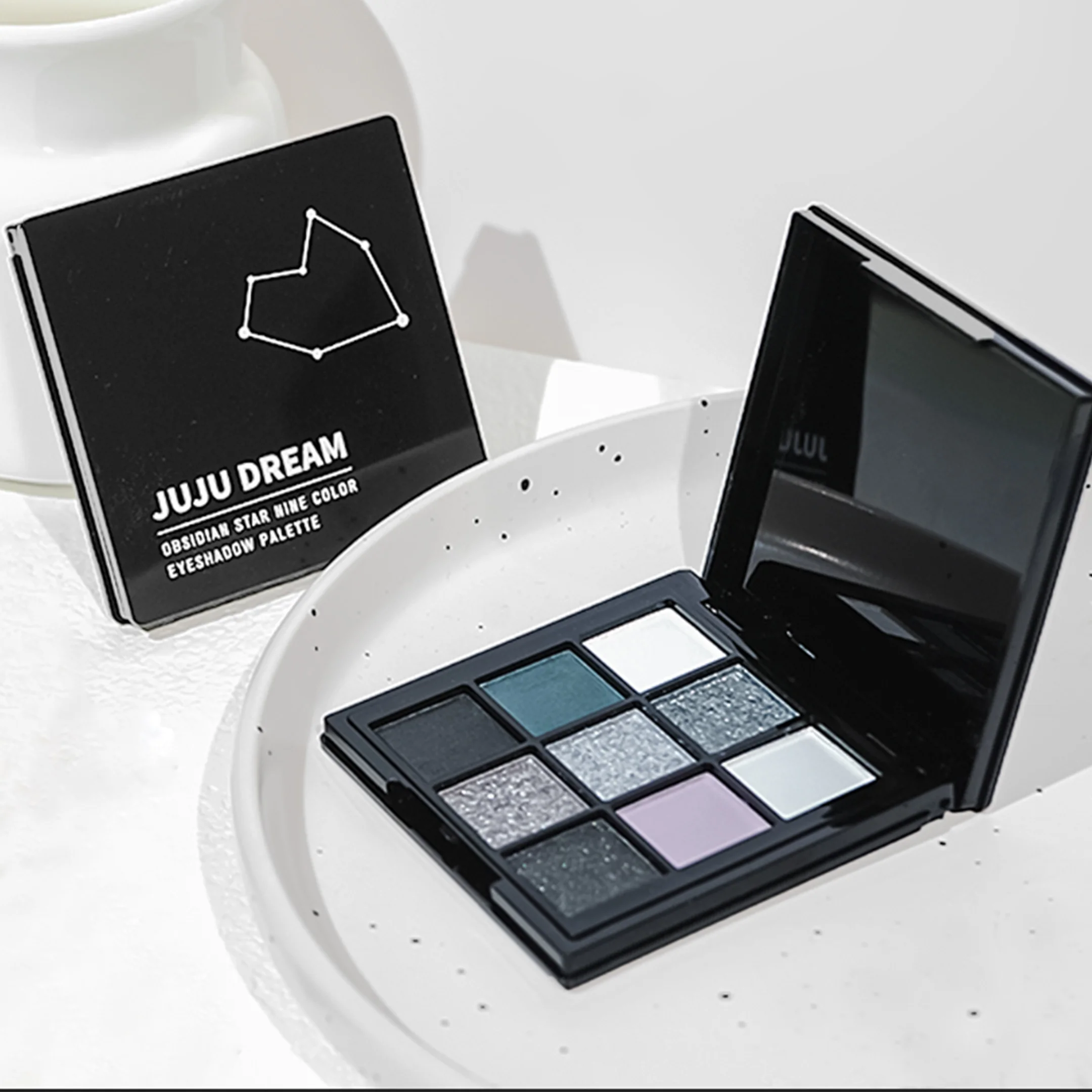 Черная Модель Star Nine Colors Палитра Теней Для Век Dusky Makeup Темная Цементная Пластина С