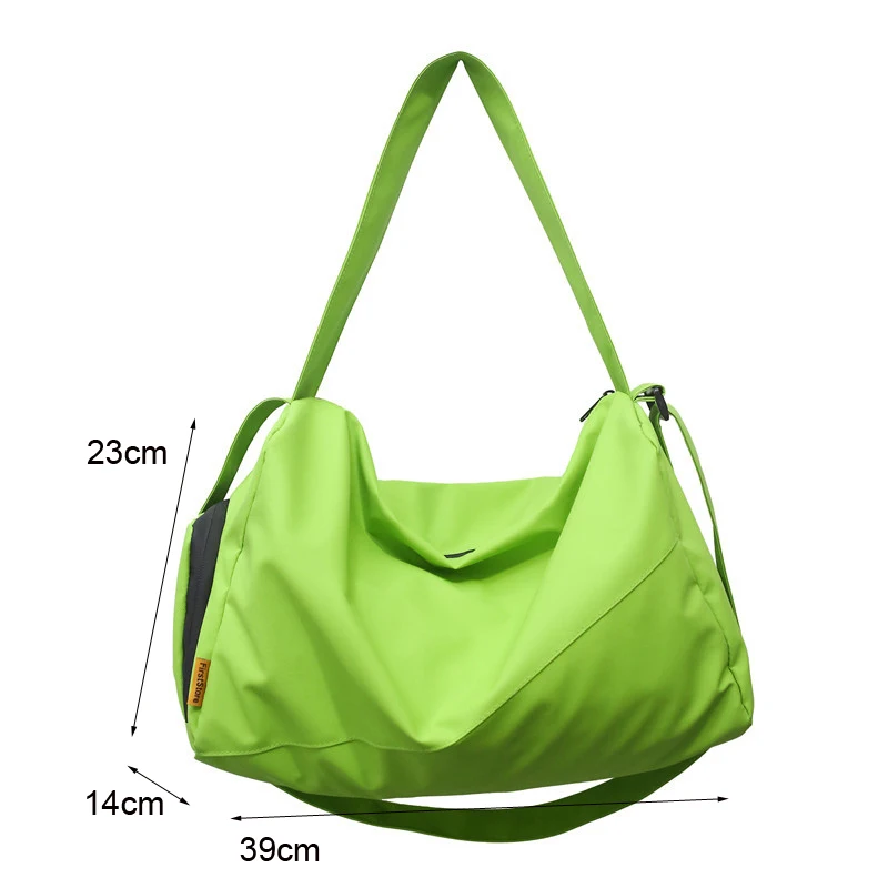 Large Capacity Folding Travel Bags Waterproof Tote Handbag Travel Duffle Bags Oxford Singer Shoulder Sports Fitness Bag