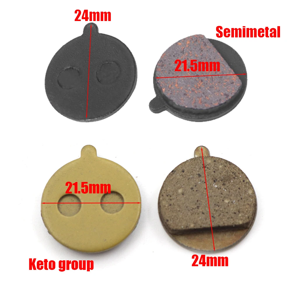 

2 Pairs Brake Pads For Kugoo M4/M4 Pro Electric Scooter Disc Brake Linings Pad Resin Half-Metal Lid Cards For Electric Skateboar