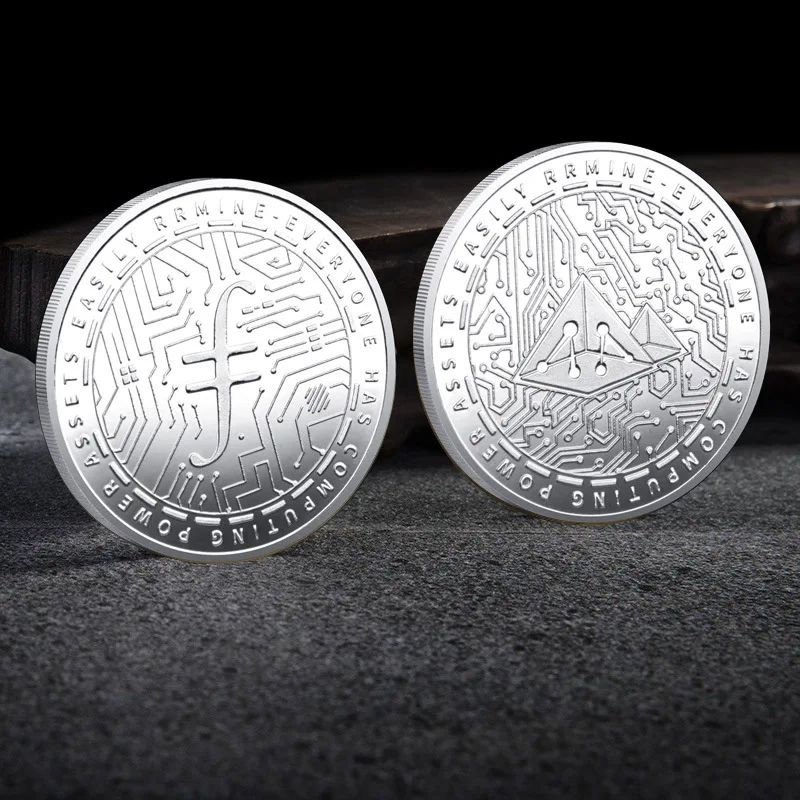 

Золотая монета Filecoin FIL