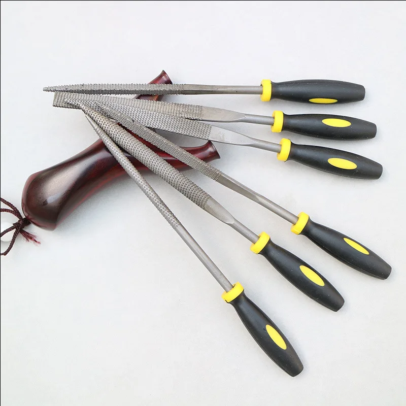 

6x 140mm Mini Metal Rasp Needle Files Set Wood Carving Tools for Steel Rasp Needle Filing Woodworking Hand File Tool