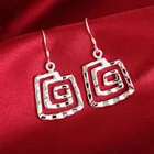 Новые очаровательные серебряные серьги 925 пробы для темпераментных женщин, ювелирные изделия, красивые серьги, подарок на день рождения