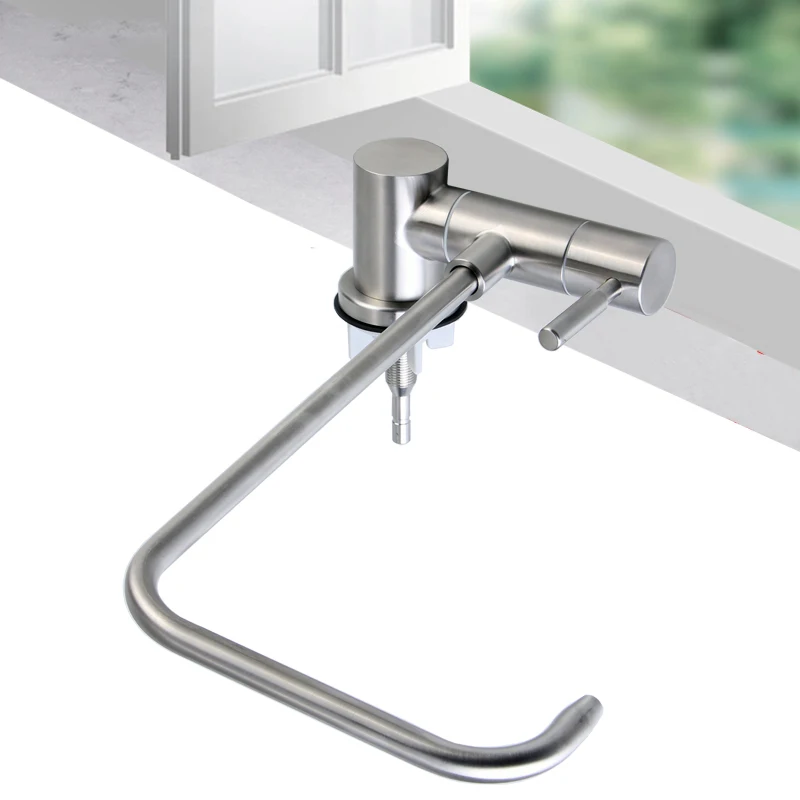 Кухонный смеситель из нержавеющей стали для питьевой воды складной