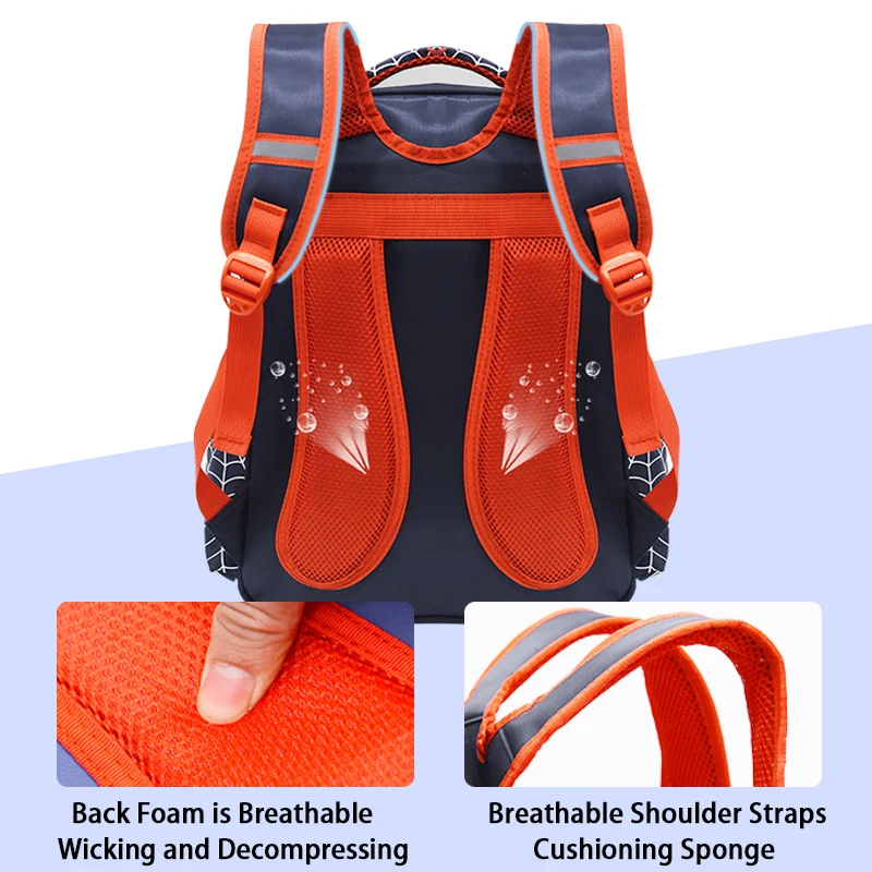 Elementary School Bag  Waterproof Children's Boys Kindergarten Backpack Boys' Schoolbag for Grades 1-3-6